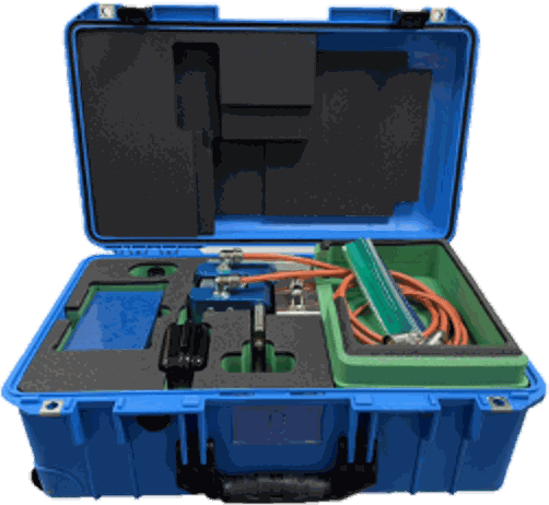 The curved belt repair kit, case open